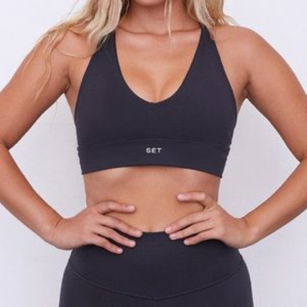 SET ACTIVE LUXFORM Racer V Bra - Storm